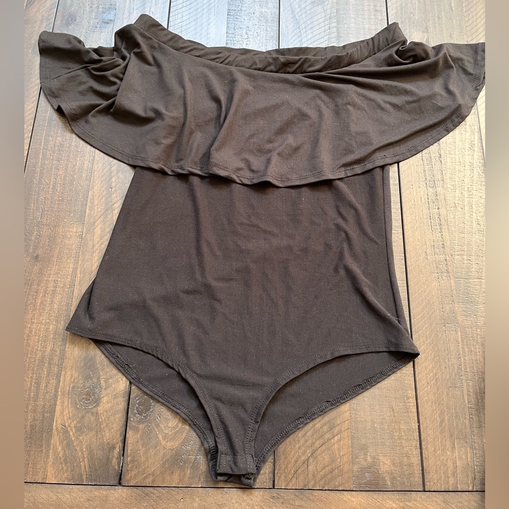 Off the shoulder black bodysuit - NWOT
